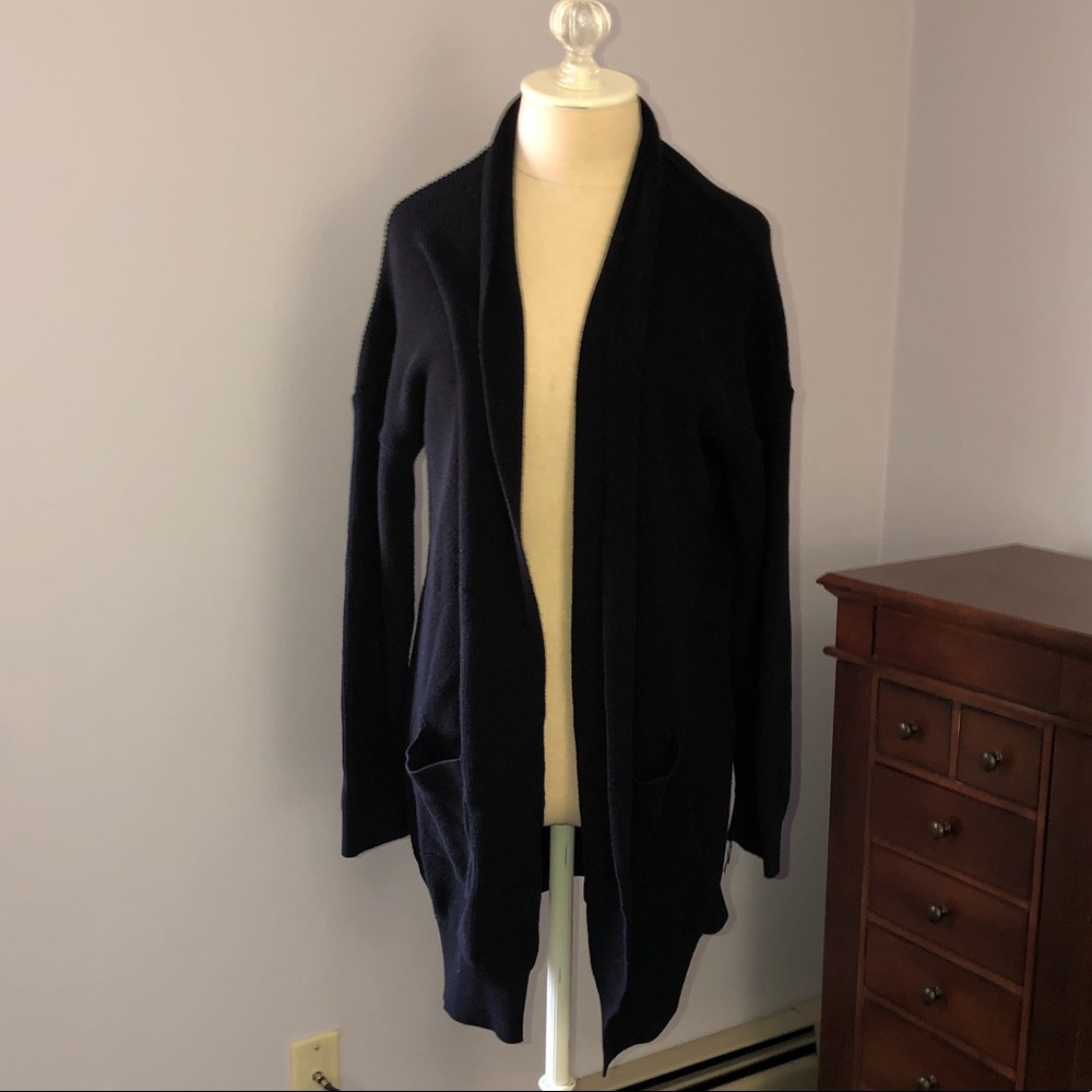BP Lightweight Rib Stitch Cardigan XL Black